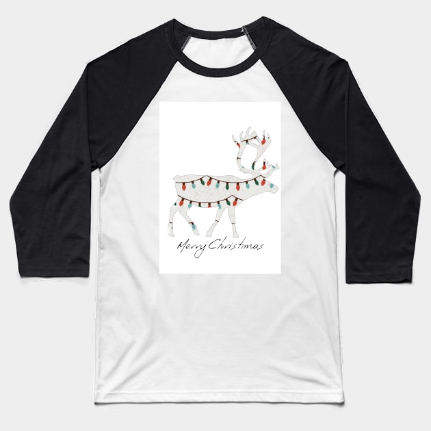 Merry christmas Baseball T-Shirt by ZoeBaruch